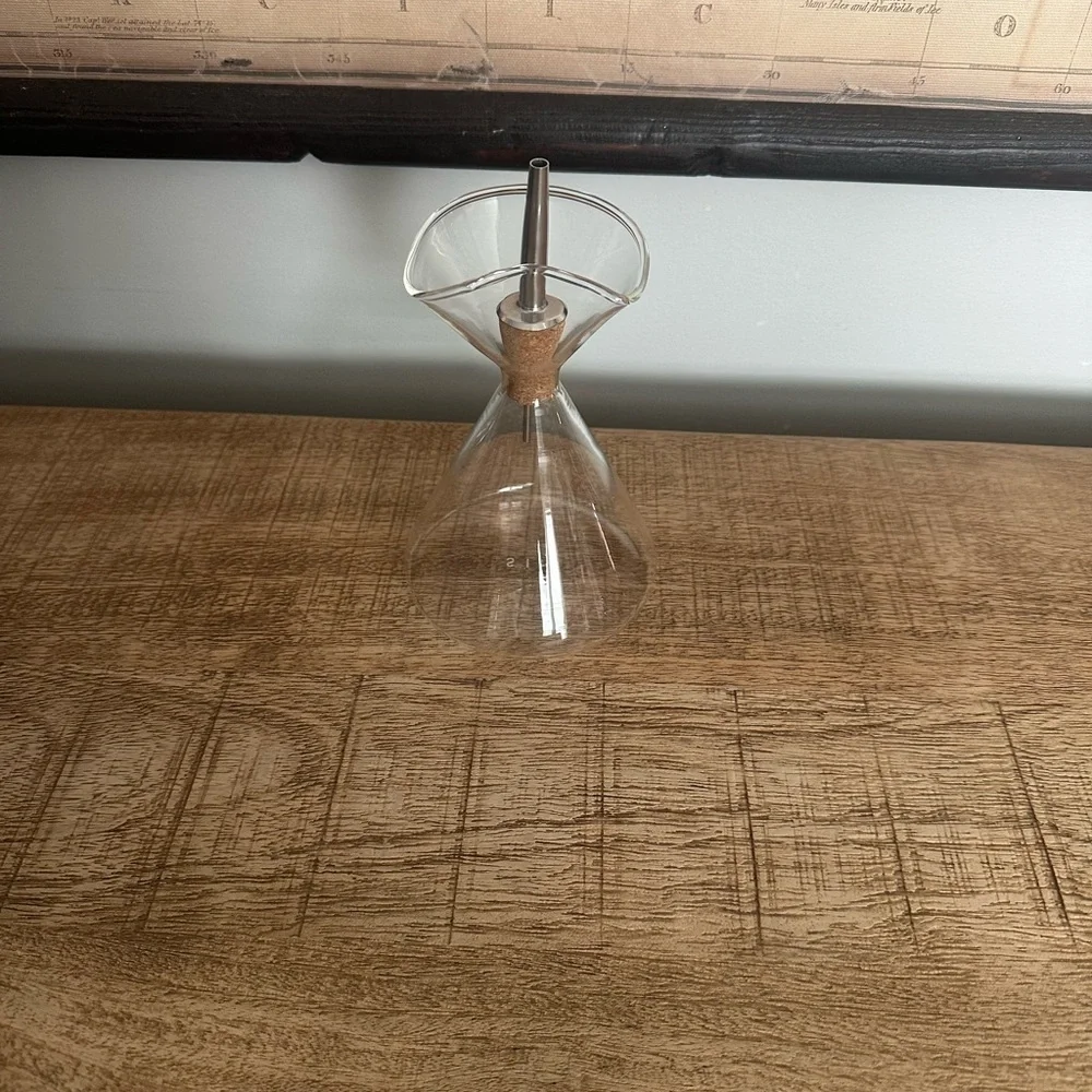 SIN Fauna Glass Oil Cruet | Handblown Hourglass Design